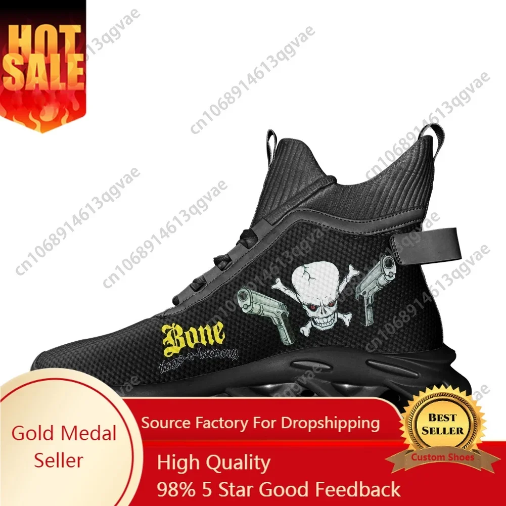 Bone Band Thugs Music N Rap Harmony High Top Flats Sneakers Mens Womens Sports Running Shoes Lace Up Mesh Footwear Custom Shoe