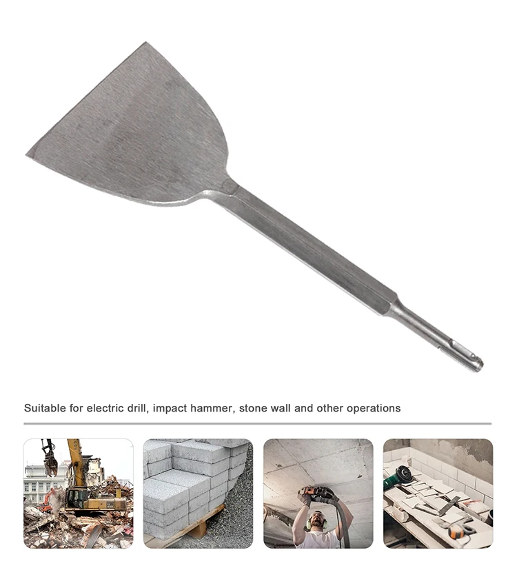 

Round Handle Large Chisel Ultra-Thin Flat Shovel Cement Trough Shovel Round Handle Electric Hammer Drill Bit Shovel Chisel