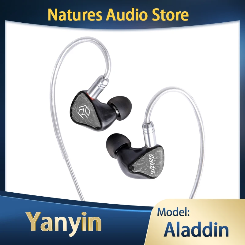 

Yanyin Aladdin 3BA +1DD Hybrid Drivers HiFi In-ear Earphone Monitor IEMs with Detachable Cable 0.78mm 2pin for Audiophile