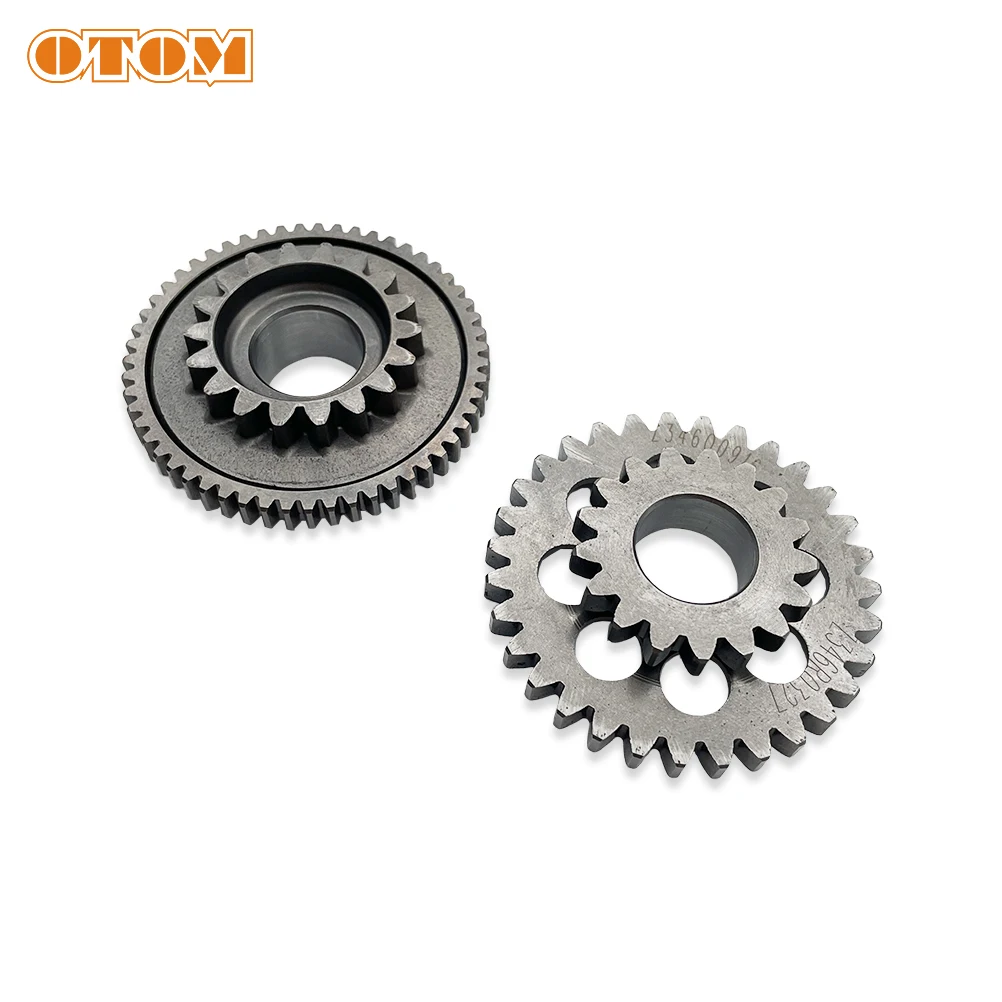 OTOM Motorcycle Starter Dual Gear Set for ZONGSHEN NX 250 ZS178MM-2 Engine Torque Limiter Skeletonized Starter Idler Gear