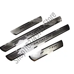 for Mazda3 Axela cx-5 2014-2024 Door sill plates stainless still car molding accessories scuff pad plate on door sills stickers