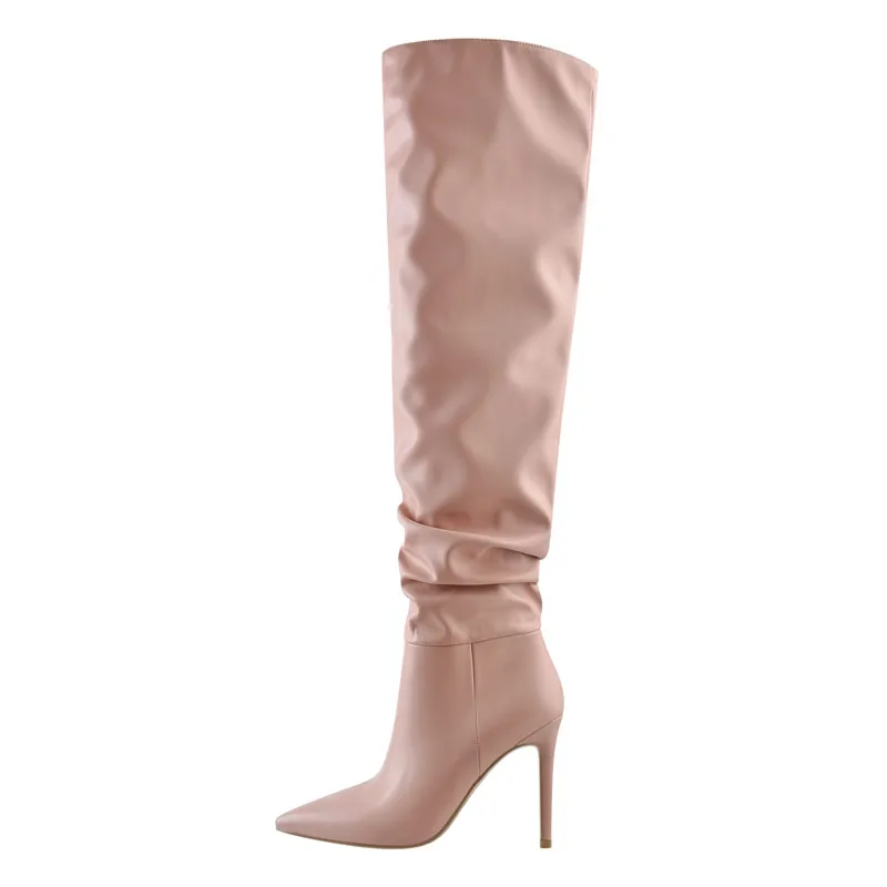 Onlymaker Overknee Stiletto Boots Black White 4