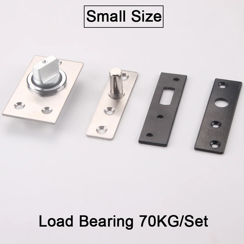 HOT 1Set Heavy Door Pivot Hinges 360° Rotary Invisible Hidden Door Hinges Background Wall Screen Pivot Hinge Install Up and Down