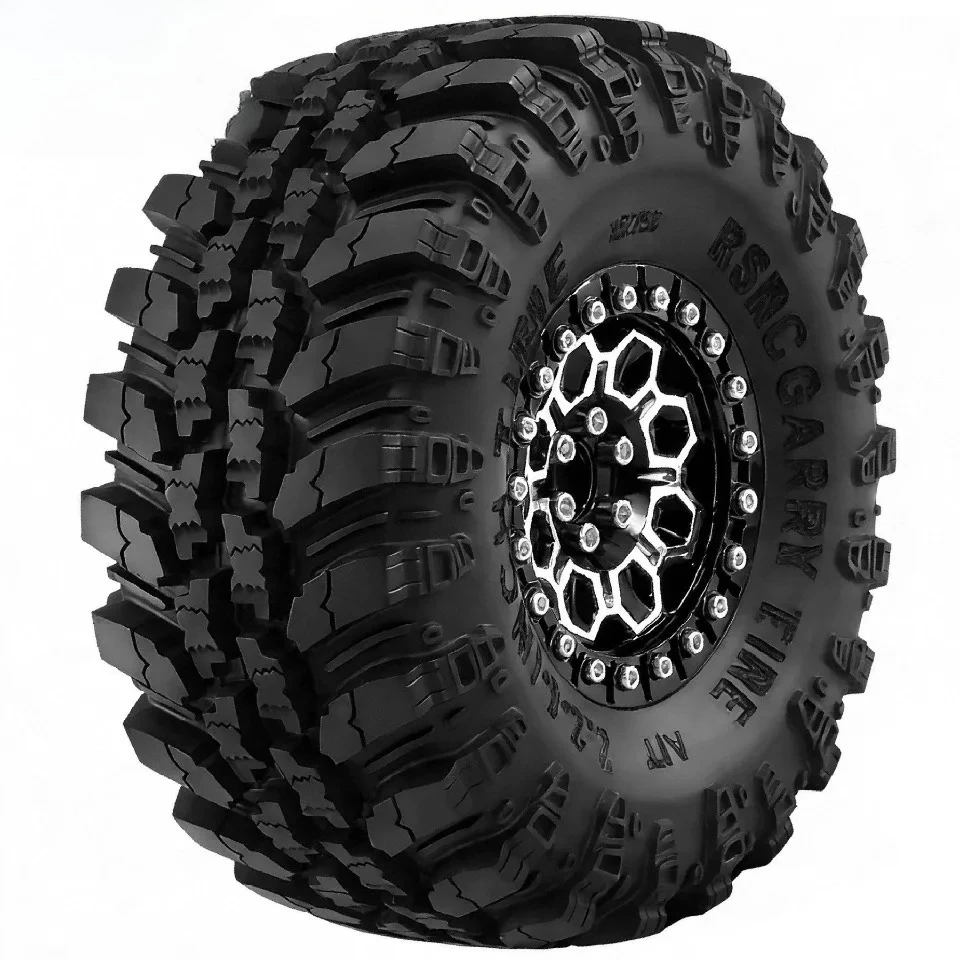 1/8 1/7 RC Car Upgrade Kit, Metal Wheel and Realistic Tire Set RS483 for MJX H8P CK5811 Wrangler Crawler - view 4