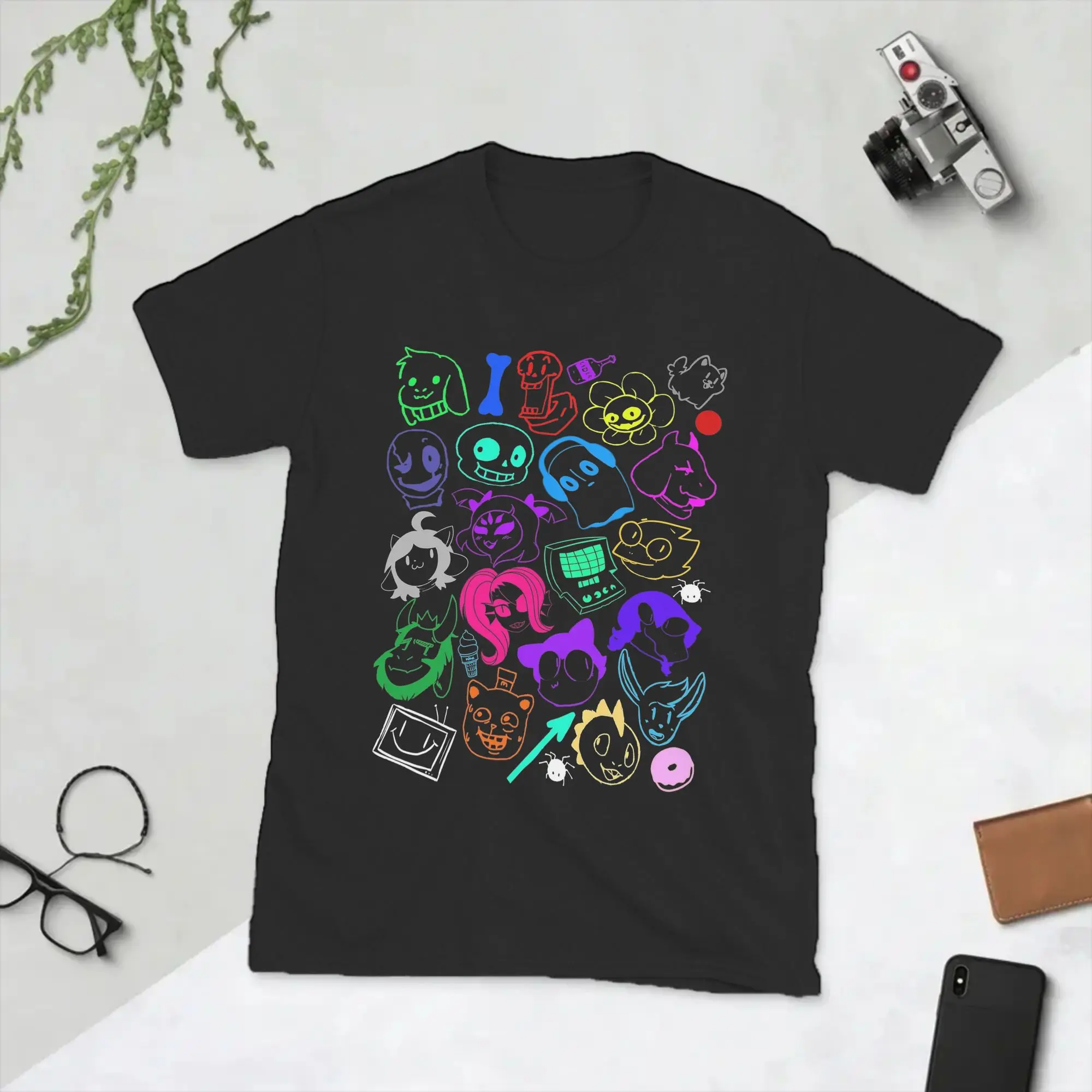 Undertales Doodle Mashup Men T Shirt  Fashion Tees Short Sleeve O Neck T-Shirts Pure Cotton Graphic Tops