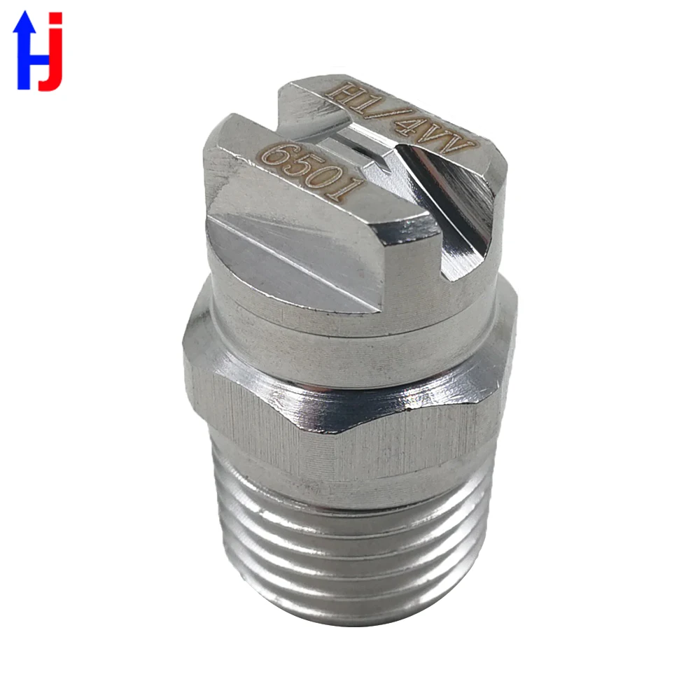 H1/4VV Flat Fan Nozzle 0-110degree Flat Fan Vee Jet Water Spray Nozzle HVV Vee Jet Cooling Nozzle Industrial