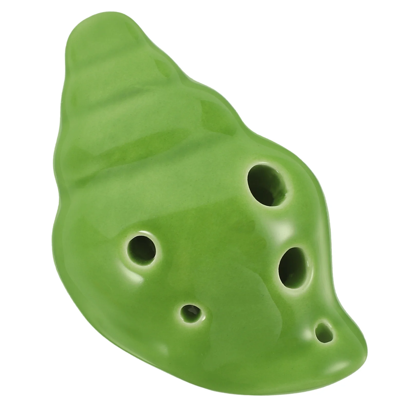 

6-Hole Ceramic Conch Shape Ocarina Beginner Practice Wind Instrument Portable for Children Gift Ocarina Instrument