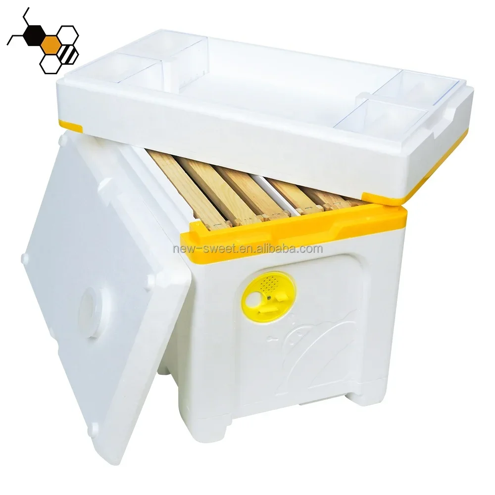 Langstroth Insulated Beehive White Plastic Bee Hive Nuc Box For Beekeeping