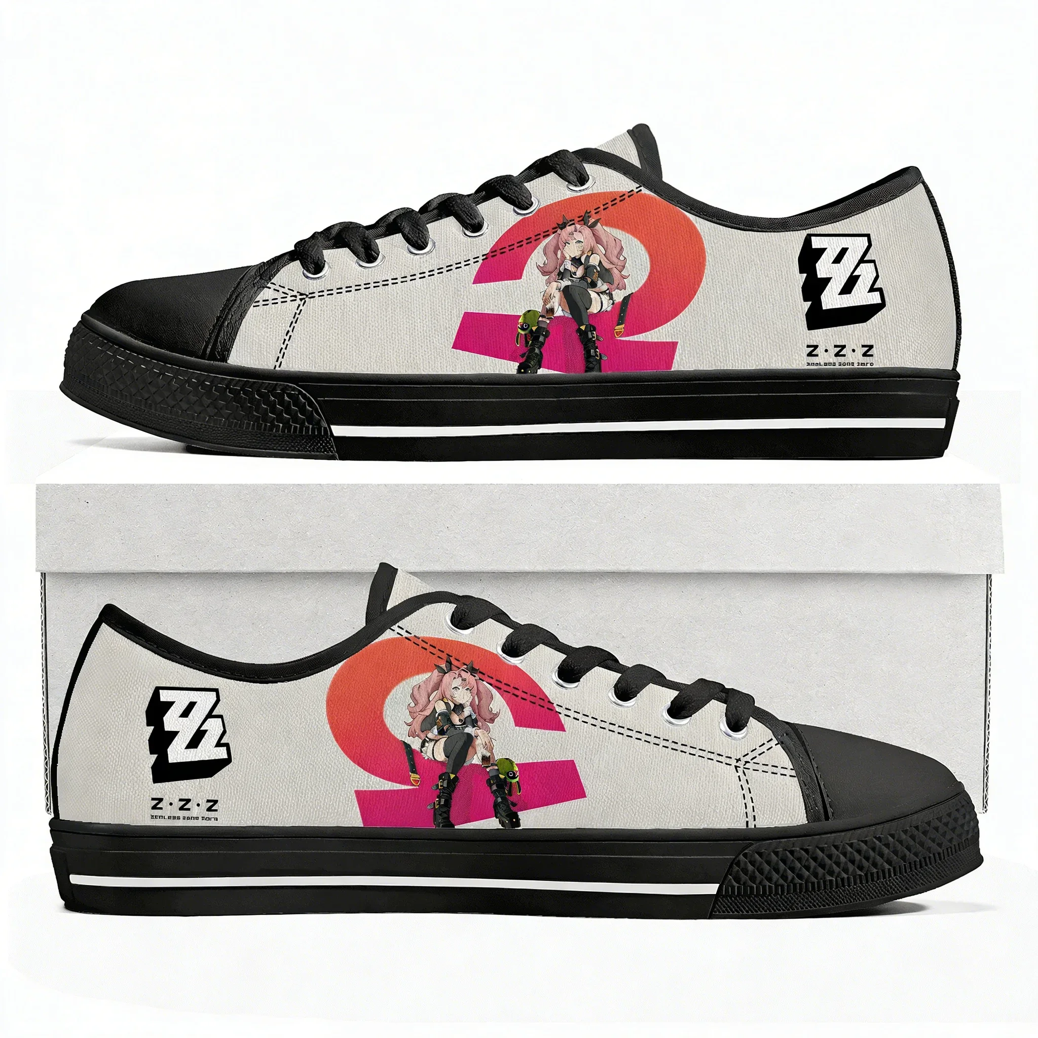 

Absolute Zone Zero Low Top Sneakers Mens Womens Teenager Canvas Sneaker Comfortable Casual Couple Shoes Cartoon Customized Shoes