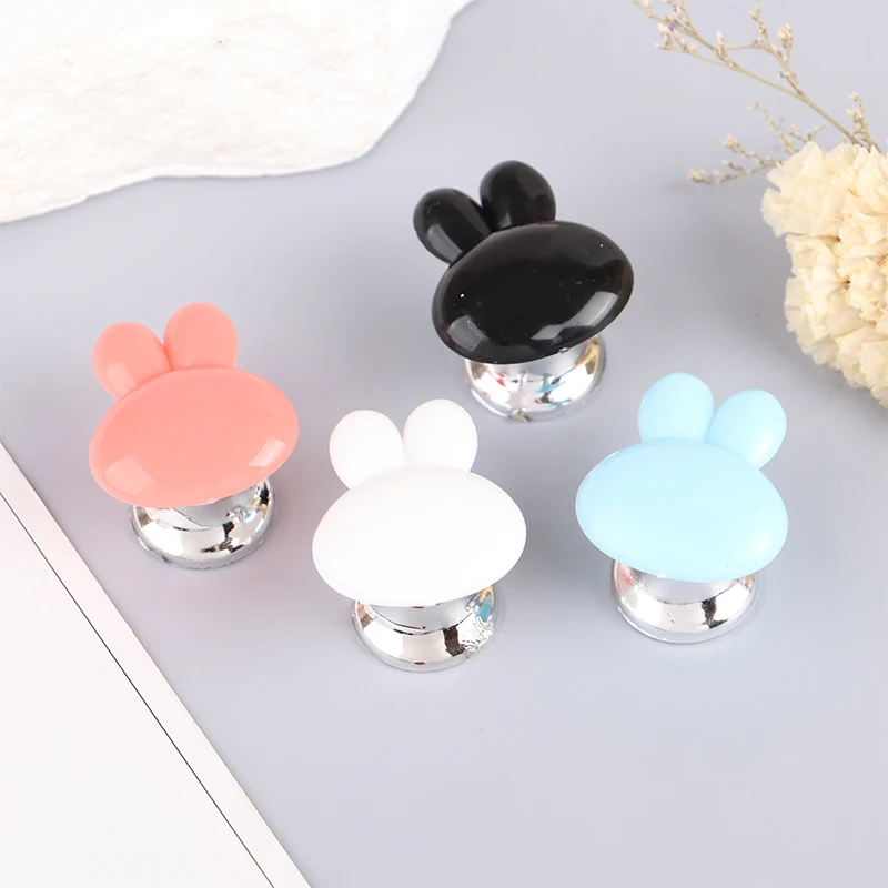1Pcs Self-Adhesive Rabbit Toilet Press Button Avoid Touching Toilet Lid Handle Multifunctional Cabinet Door Handle Home Decor