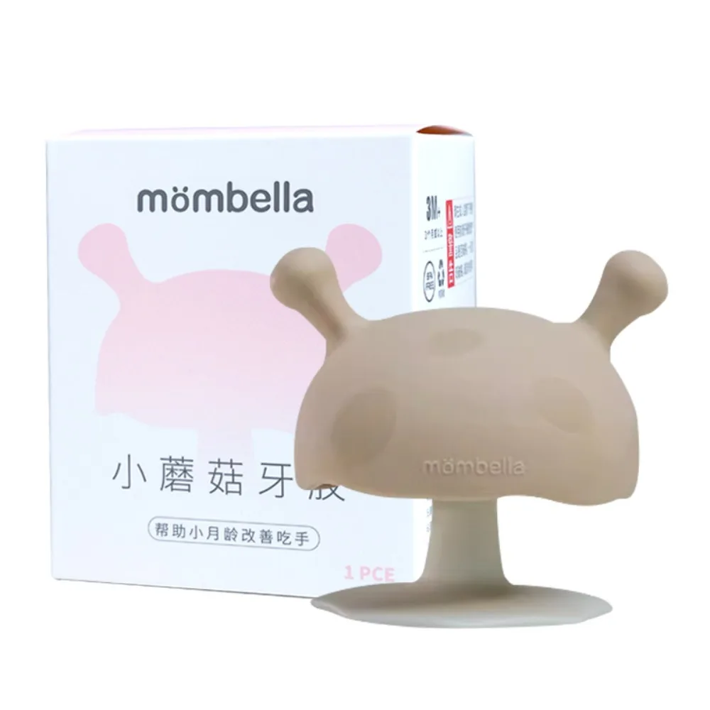 

Gifts Portable Small Mushroom Teether Relieves Teething Discomfort Toy Chewing Gum Soft Molar Stick