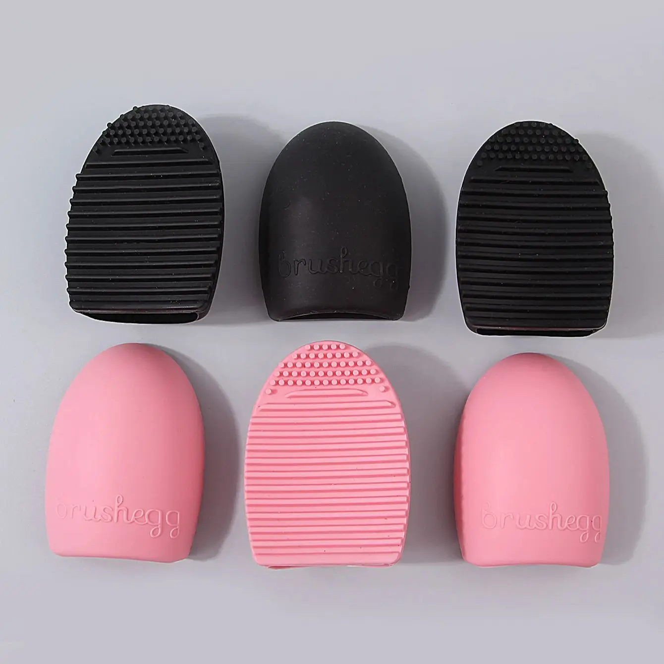 3/6 stuks multifunctionele make-upborstelreiniging ei siliconen antislip hoogefficiënt vlekverwijderings- en reinigingsgereedschap