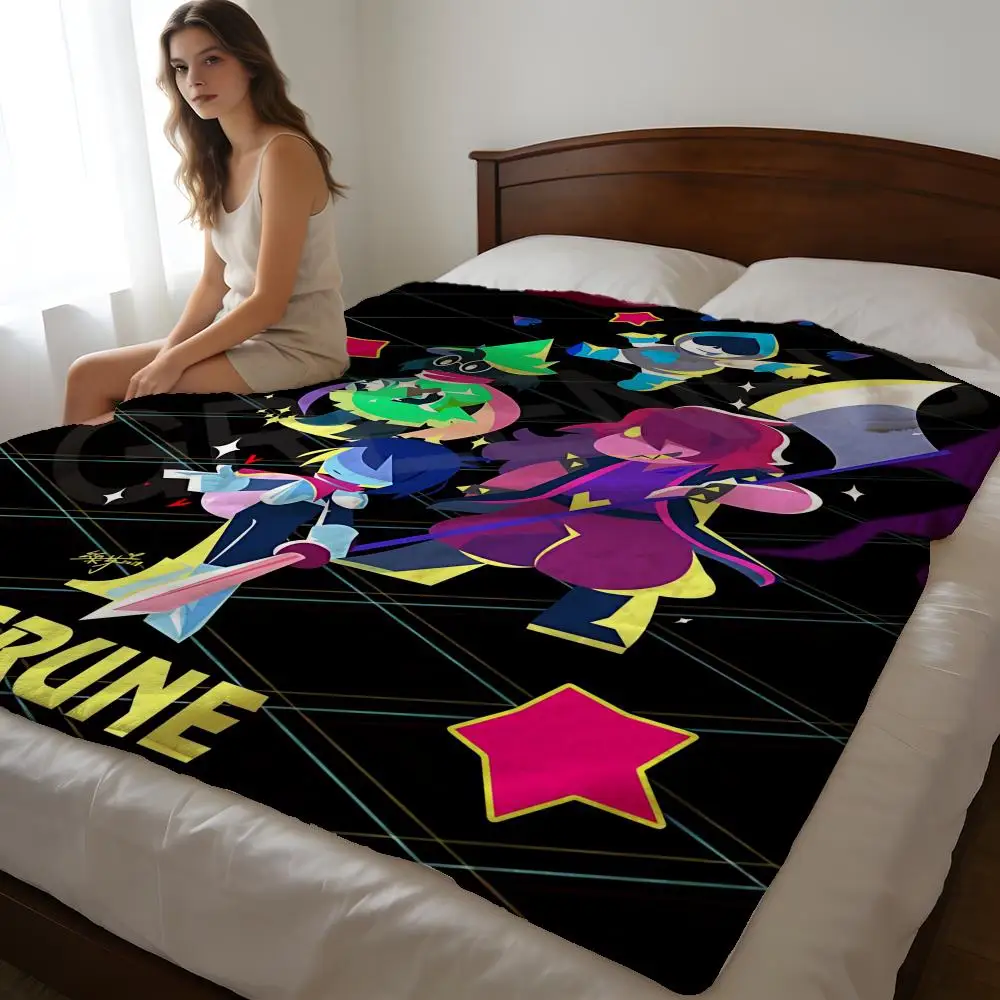 

Throw High-Density Short Plush Blanket For Sofa Nap Air-Conditioned Room Soft Skin-Friendly Game Deltarunne