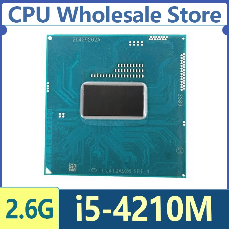 Intel Core i5-4210M SR1L4 i5 4210M 2.6 جيجا هرتز مستعمل ثنائي النواة رباعي الخيوط وحدة المعالجة المركزية 3 M 37 W المقبس G3/rPGA946B #1