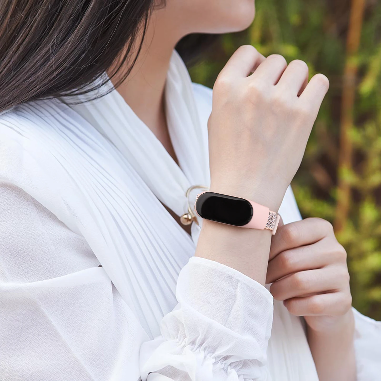 Pulseira de Nylon ajustável para Xiaomi Mi Band, Pulseira para Amazfit Band 5, Acessório Smartwatch, Substituição da Pulseira, 7, 6, 5