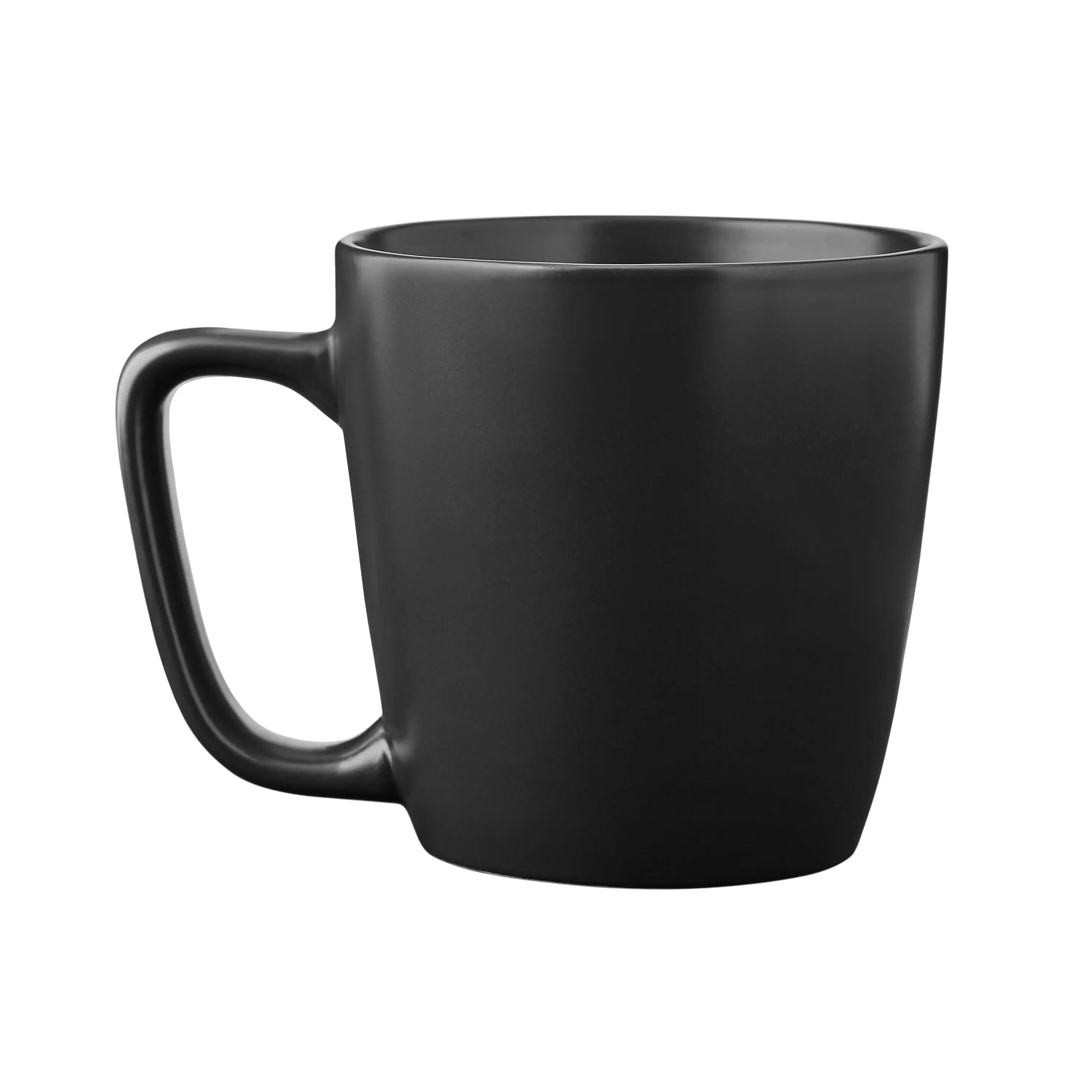 (4 pack) Mainstays Alessandra Matte Black Stoneware Mug, 14-Ounce