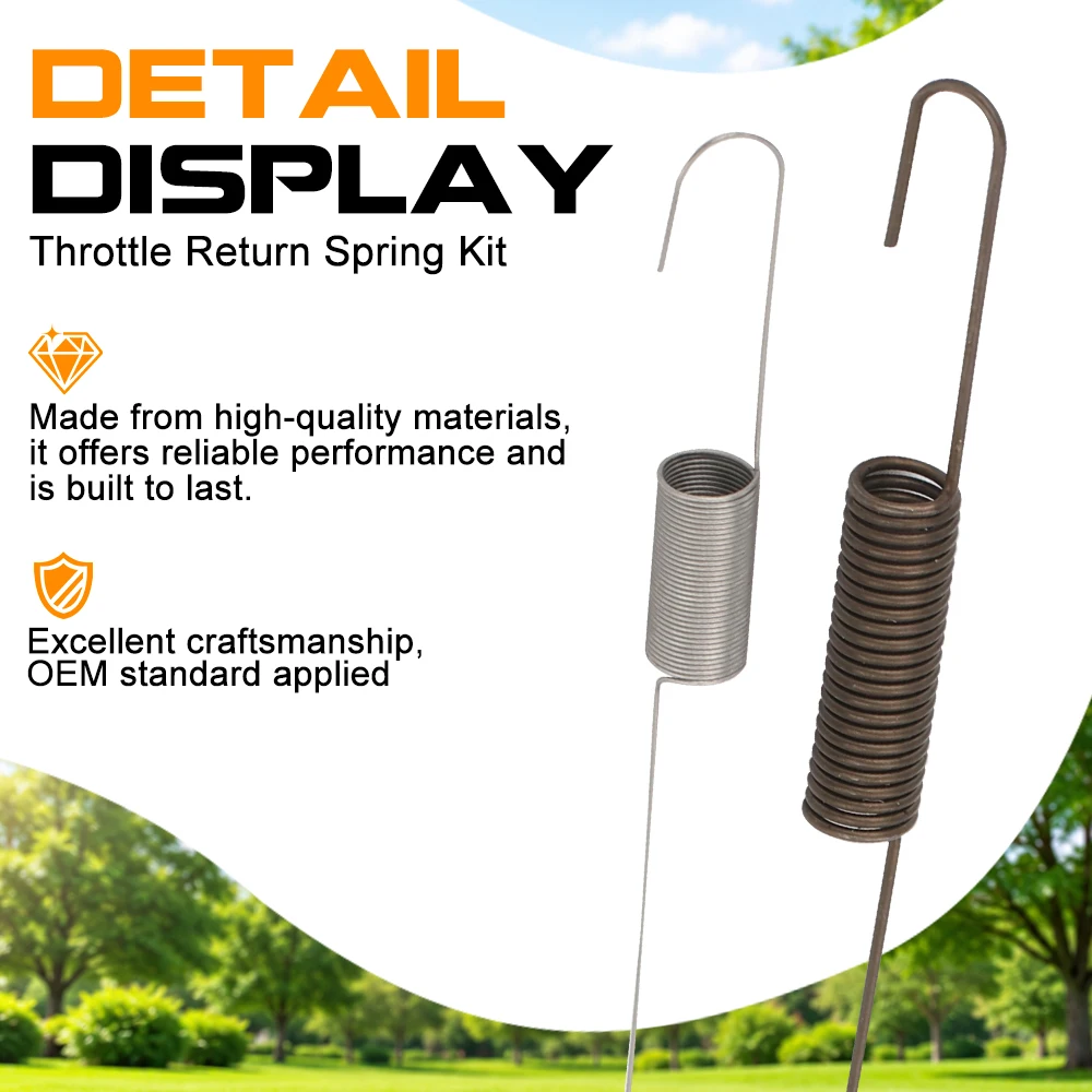 CMCP 2pcs Throttle Return Spring Kit Speed Control Governor Link Rod Generator Parts For Honda GX160 GX200 210 168F 170F Engines