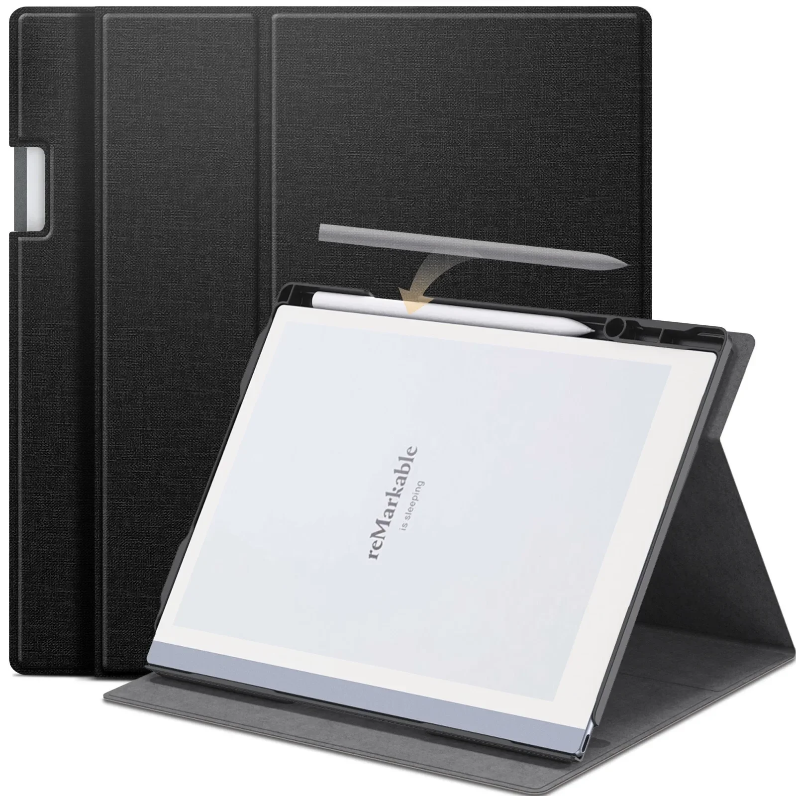 

Slim Business Cover with Pencil Slot For Remarkable 2 2020 Case 10.3" eBook 360 Degree Rotating Folding Stand Funda