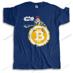 Cool Bitcoin HODL Your Cryptos Cryptocurrency Tshirt for Men Short Sleeve BTC Summer T Shirt Soft Cotton T-shirt Regular Fit Tee