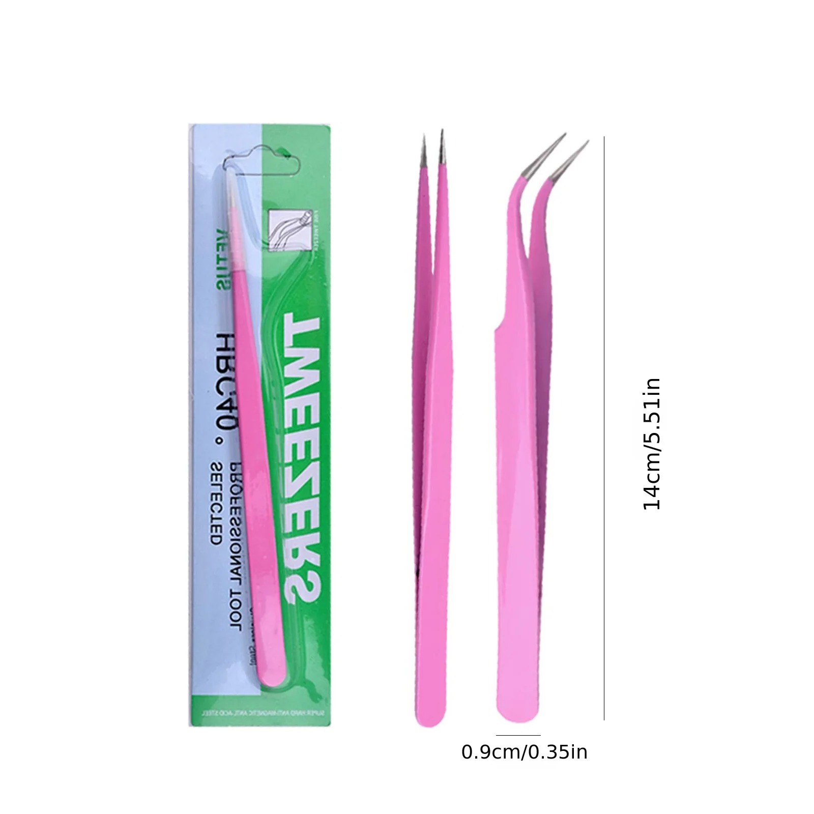 Stainless Steel Straight And Curved Tip Tweezers Nippers For Eyelash Extensions And Nail Art Sticker Rhinestone Eyelash Picker