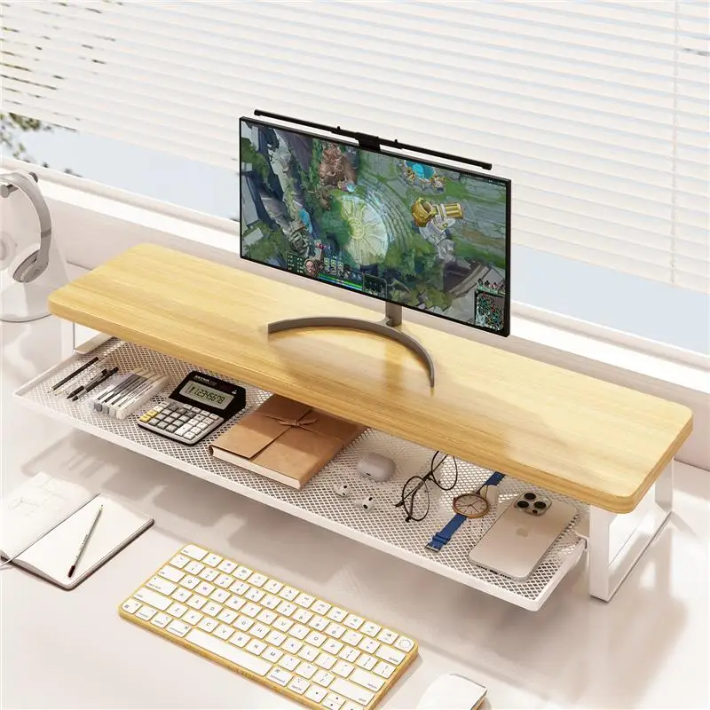 desktop-computer-stand-riser-home-office-desk-organizer-with-drawer-monitor-holder-platform-elevator-tower-rack-stand