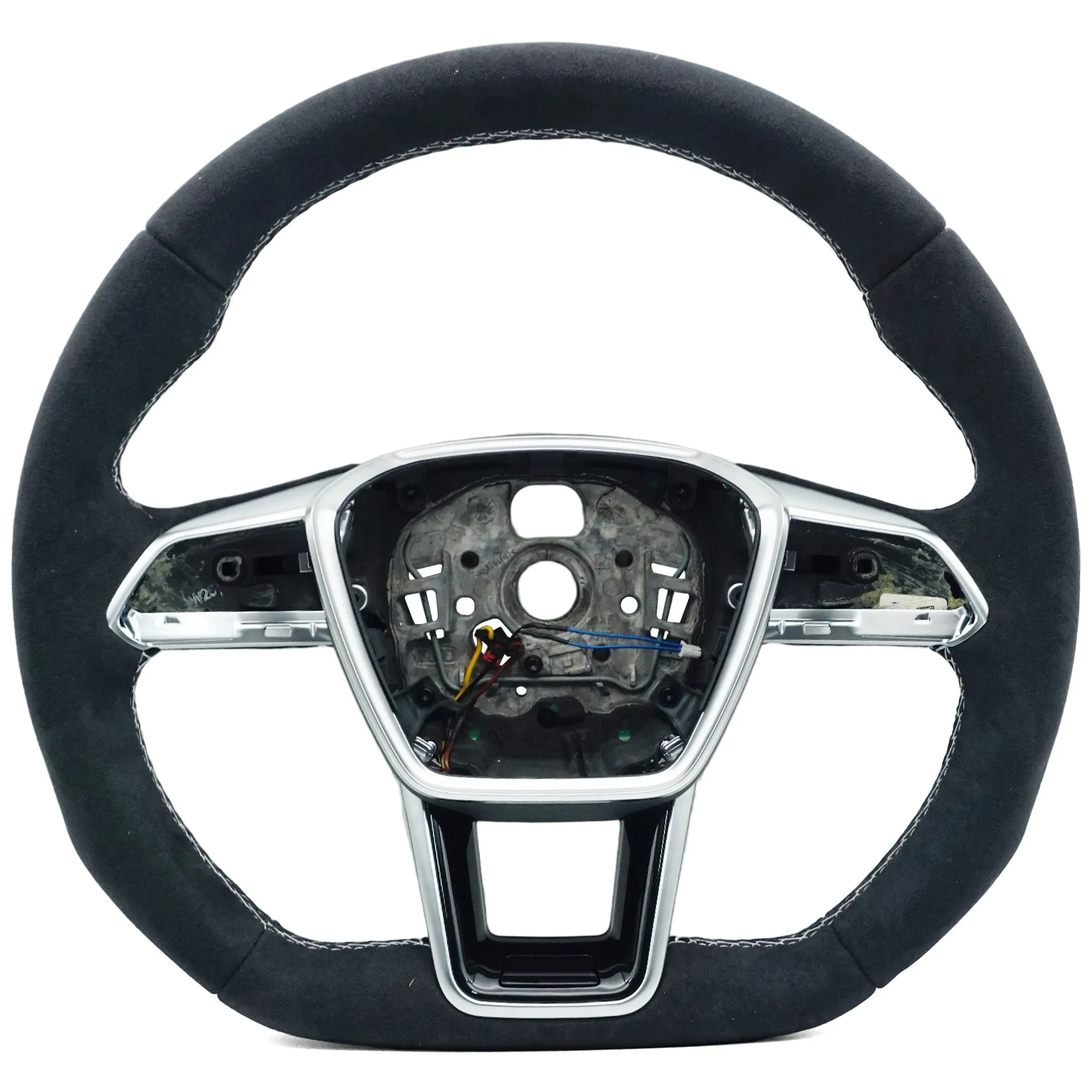 Suitable for Audi A6C8 A7 ABT standard A6C8 fully turned white wire with heated steering wheel