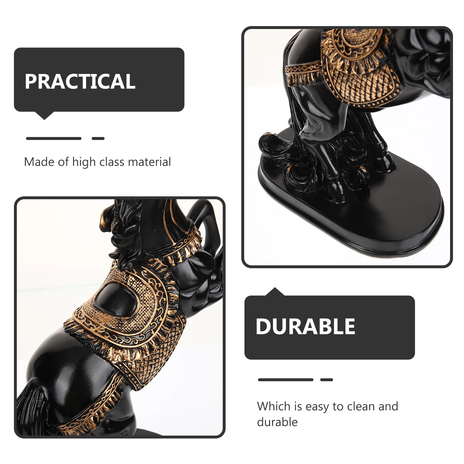 

Premium Simulated Horse Statue for Home Decoration Office Interior Design Tabletop Ornament Bedroom Living Room Study Decor Gift