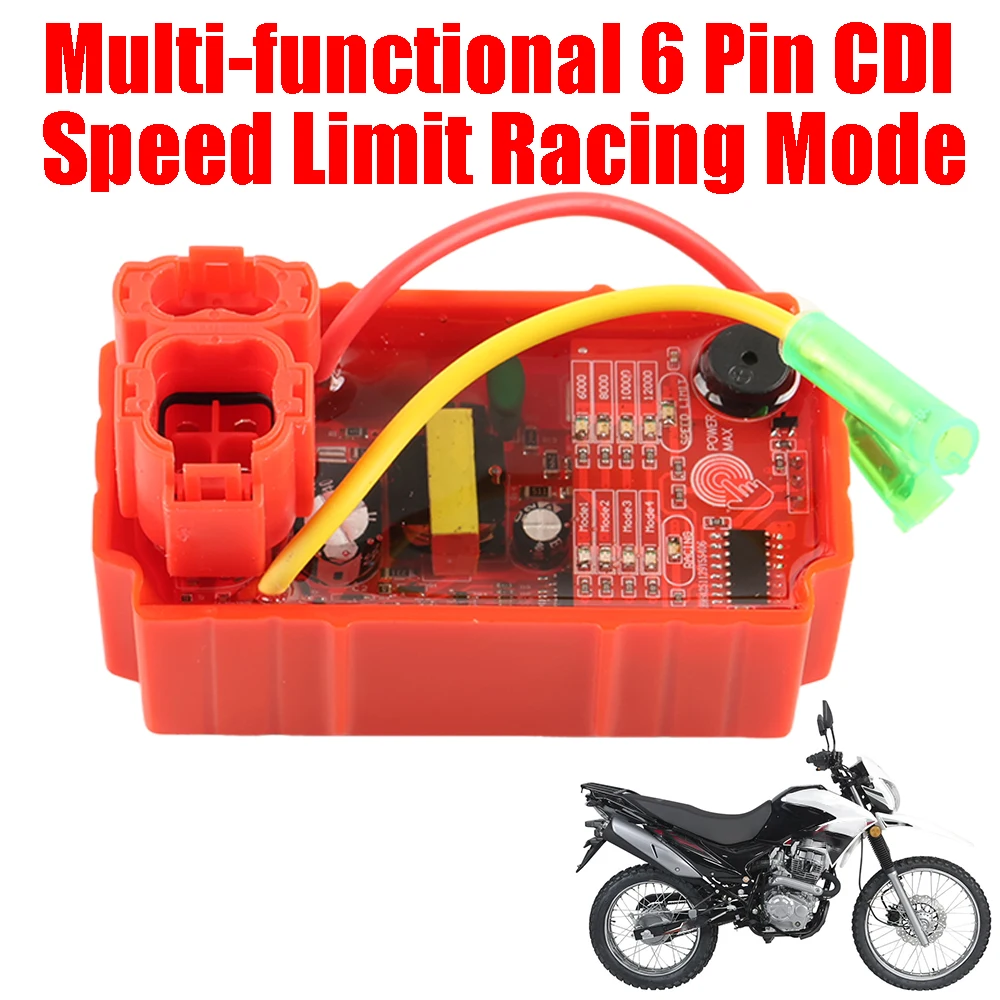 New For SKUA150 CS125 DM200 Racing CDI GY200 YABEN50 XR250R Dialin Motorcycle Ignition 6 Pin Cdi Speed Limit Smart Touch Multi