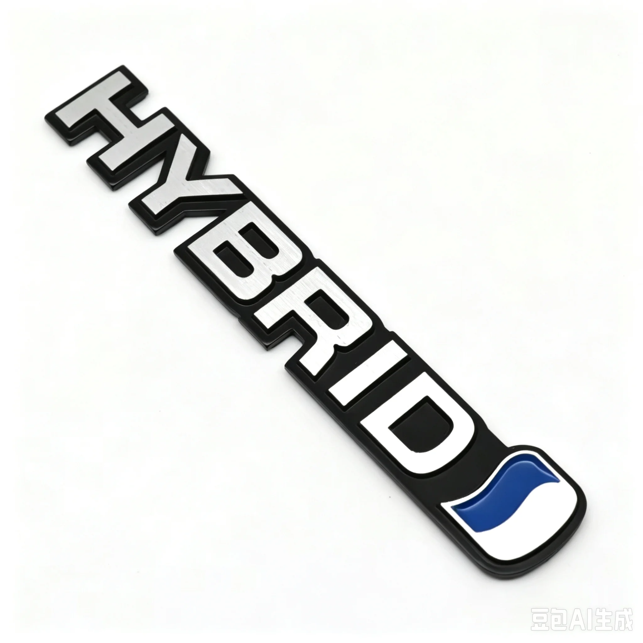 Thick Aluminum HYBRID Metal Badge Sticker For Toyota Camry Mark X Reiz Rear Trunk Fender Logo Auto Modification Decal
