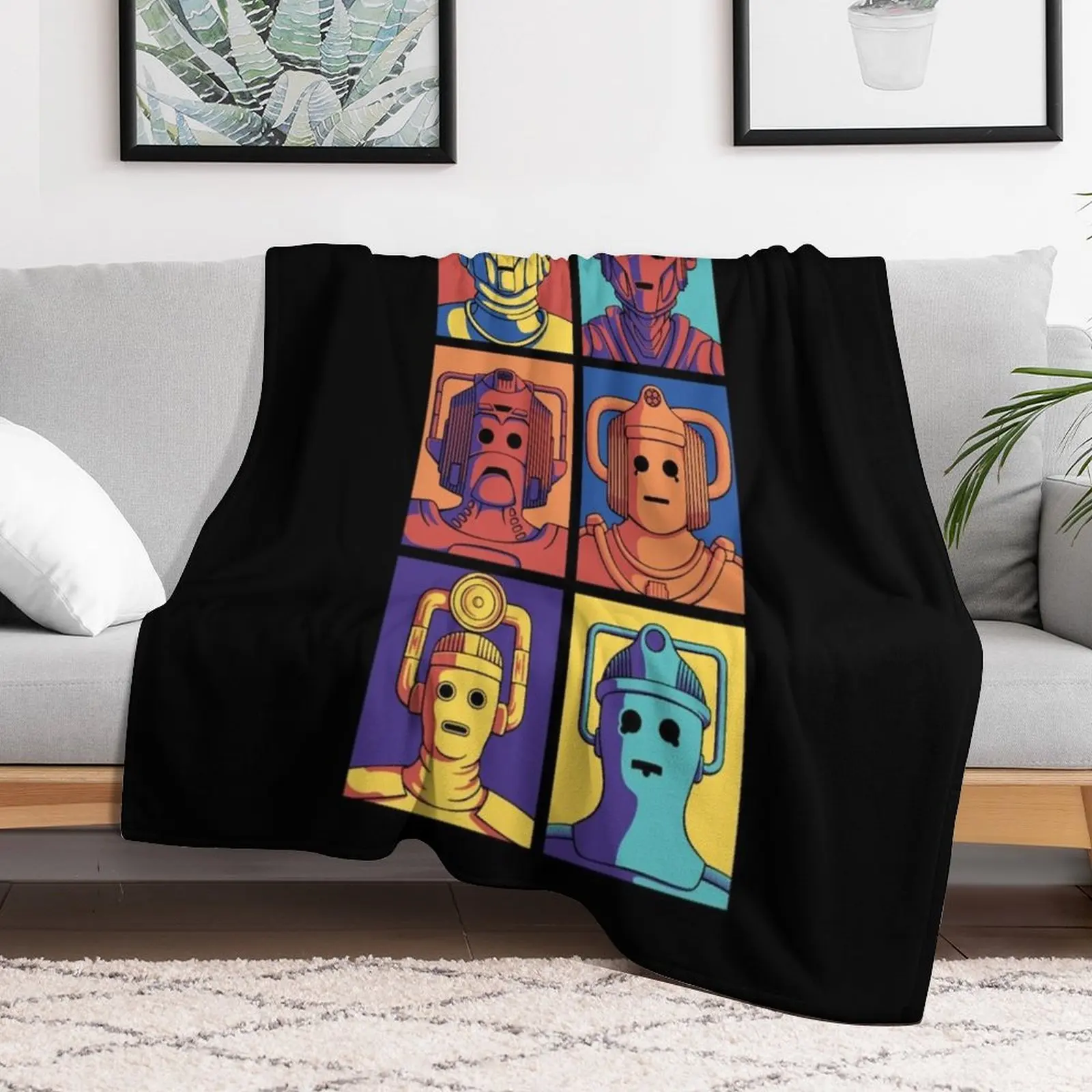 Cyberpop Evolution Throw Blanket