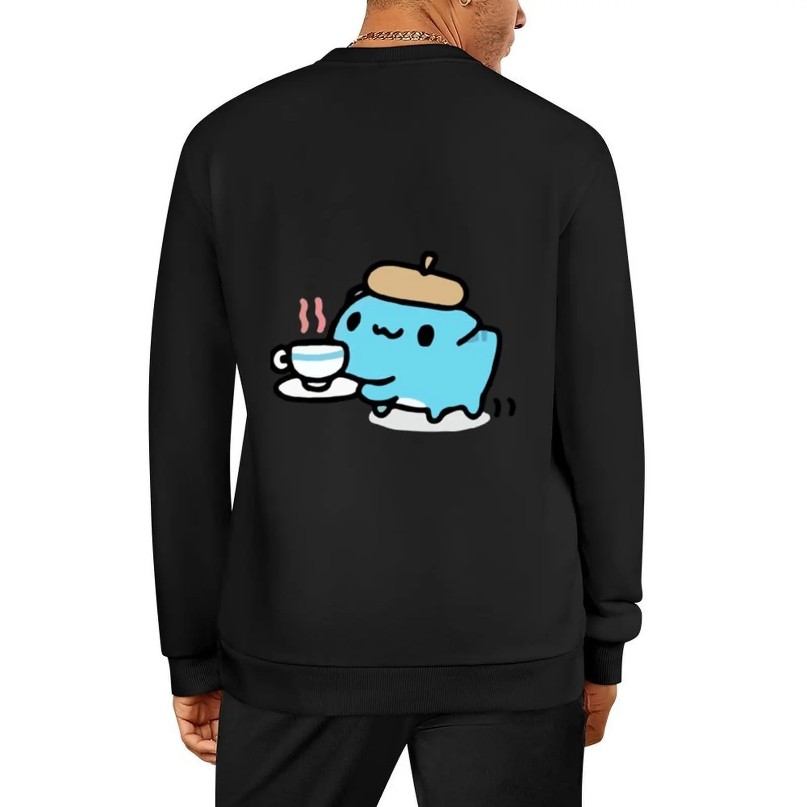 

Bugcat Capoo with coffee Pullover autumn new products tracksuit men anime clothing men sweatshirt