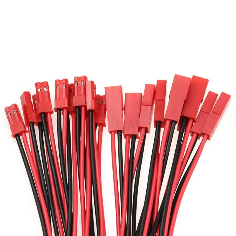 20pcs DIY JST Plug Cable 2-Pin Male And Female Connector Terminals for Electronic Projects