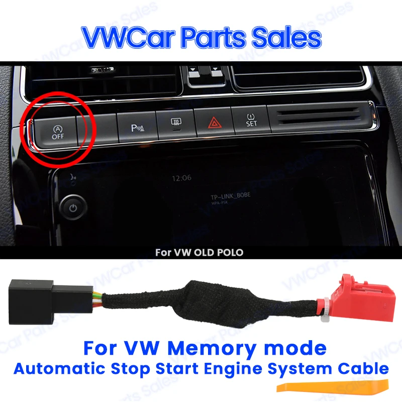 

Auto Stop Start Engine System Off Device Control Sensor Plug Stop Cancel Wire for VW POLO Old Cars