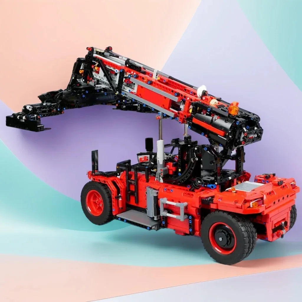 

3500 шт. 42082 C-Reach Stacker MOC Technic Контейнер Handler Образовательное здание DIY Блоки Игрушки на день рождения Подарок