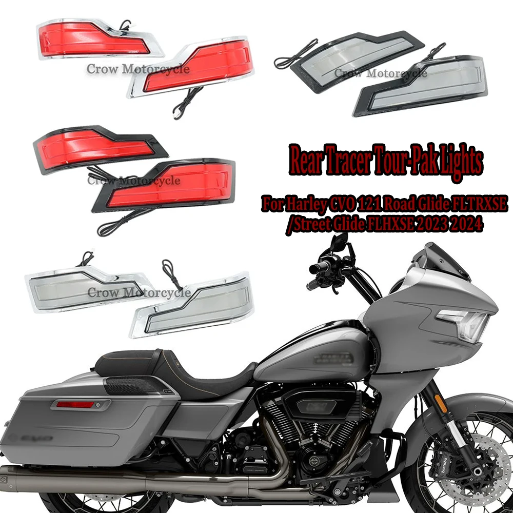 

CVO 121 Motorcycle Rear Tour-Pak King Tour Pack LED Lights For Harley CVO 121 Road Glide FLTRXSE / Street Glide FLHXSE 2023 2024