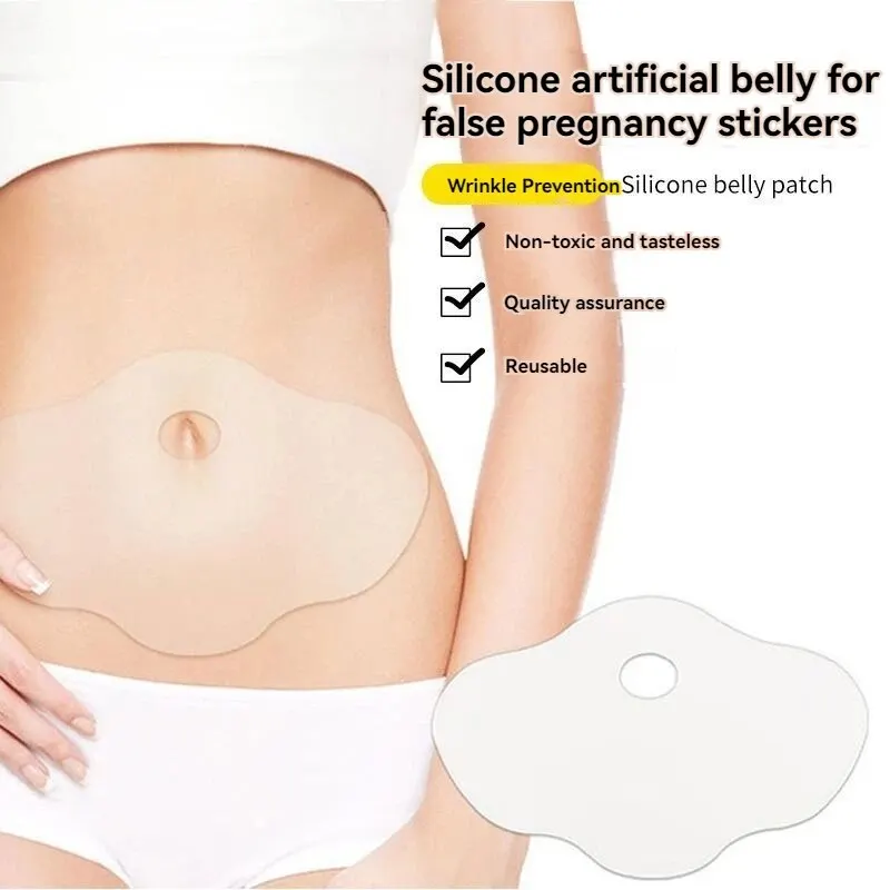 Silicone Belly Patch Fixed Breathable Abdominal Belly Adhesive Tape Reusable Transparent Lifting And Tightening Belly Patch