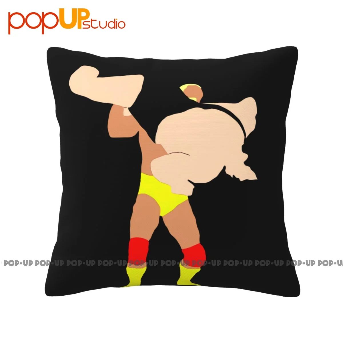 Soft Hulk Hogan Slamming Andre Pillowcase Throw Pillow Cover Breathable