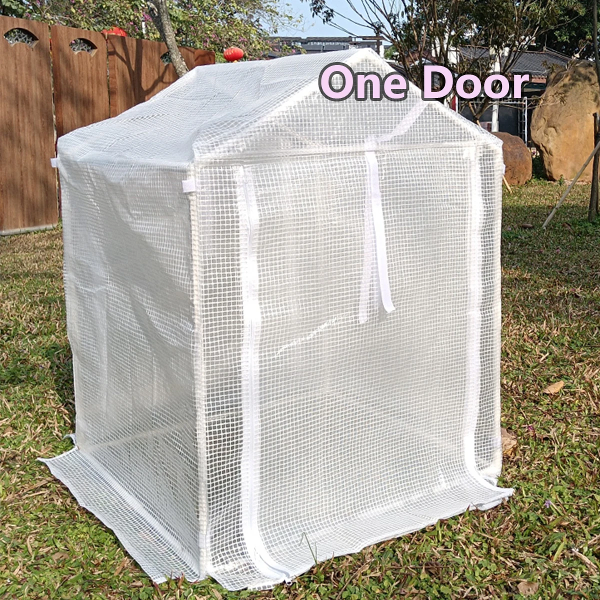 Portable greenhouse rain shelter suitable for indoor and outdoor use in courtyards - easy to install PVC transparent cover that