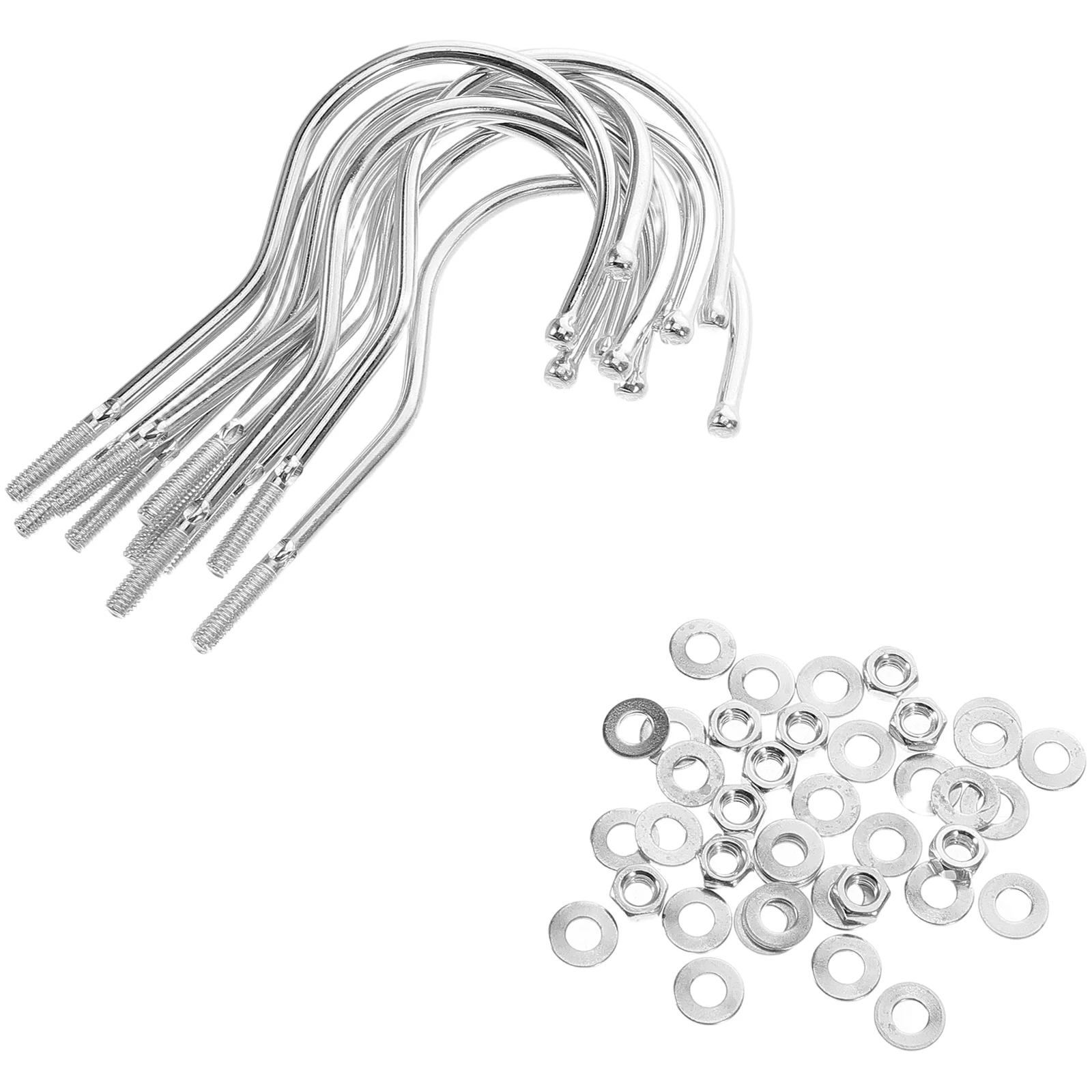 

10 Pcs Hanger Hook Screws Banner Hooks Extra Large Body Mannequin Drying Rack Dog Cloth Closet Iron Clothes Woman Garment