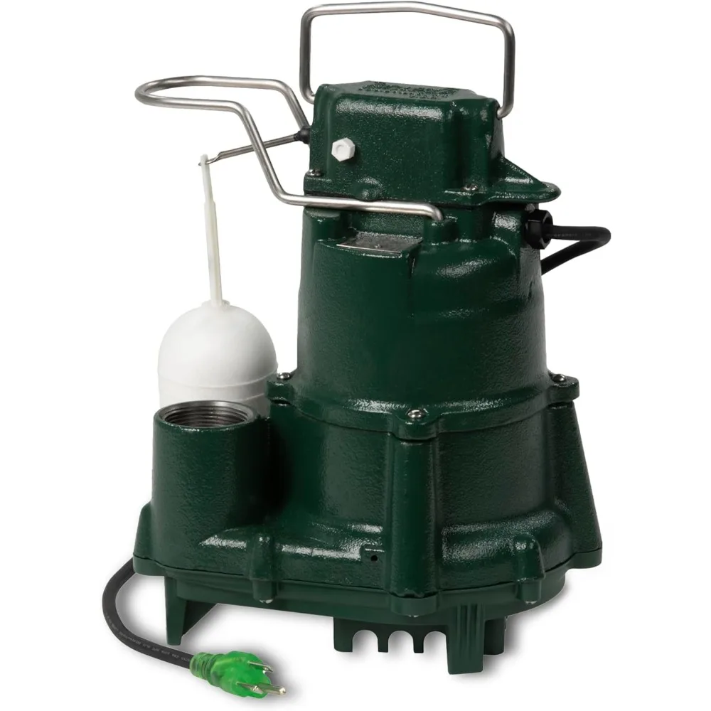 #2026 HOT Vortex Impeller 1/2 HP Submersible Sump Pump Cast Iron High Flow 115V Float Operated