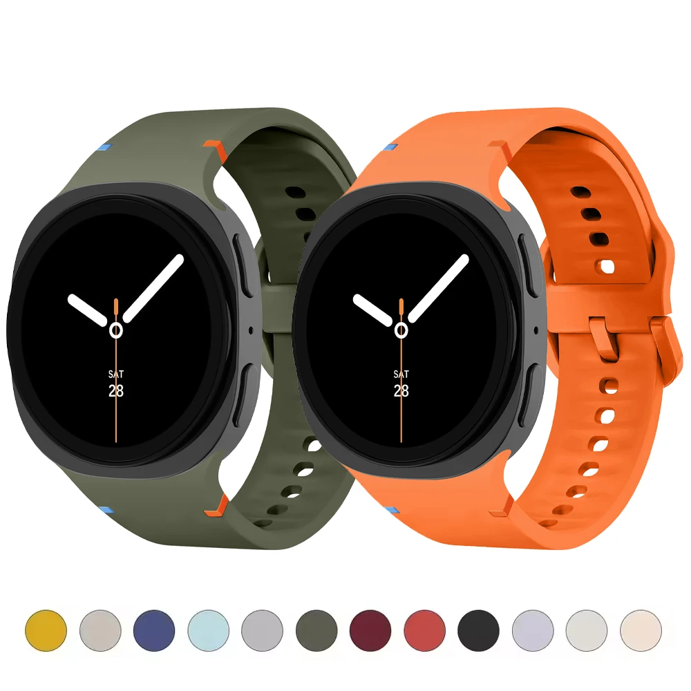 Official Straps for Samsung Galaxy Watch 9/8/8 classic 46mm 44mm 40mm Wristband Blet Sport Bracelets correa Galaxy Watch 9 Band