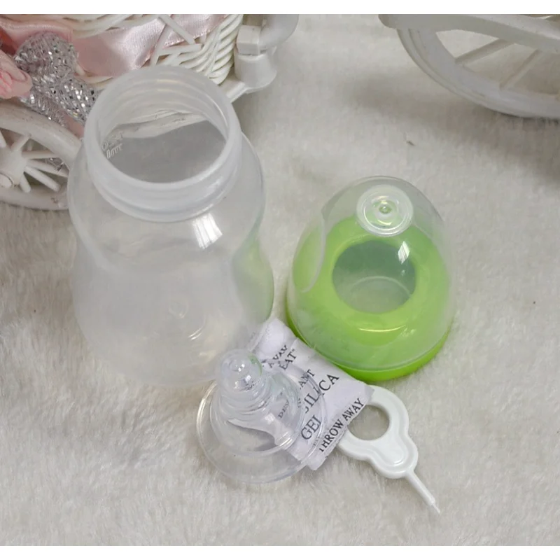 Baby PP Bottle with Gravity Ball Mark Mouth Newborn Baby Bottle with Handle Baby Milk Bottle Baby Bottles Newborn Pattern Random