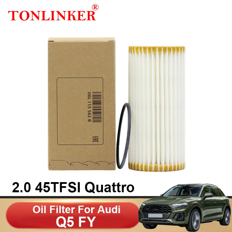 

TONLINKER Oil Filter 06L115562B For Audi Q5 FY 2.0 45TFSI Quattro Q5Sportback 2017 2018 2019 2020 2021 2022 2023 06L115466C FYB