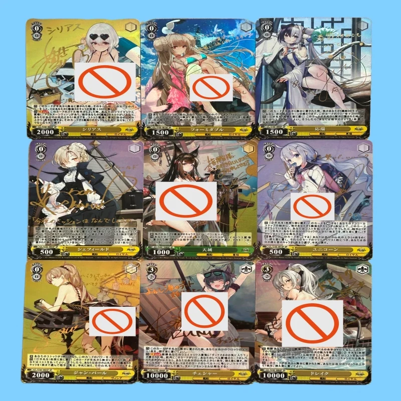 Azur Lane WS Doujin Gold Signed Foil Cards | Azur, New Jersey, Laffey, Santiago, Poltava, Enterprise,  Warspite, Dido Collection
