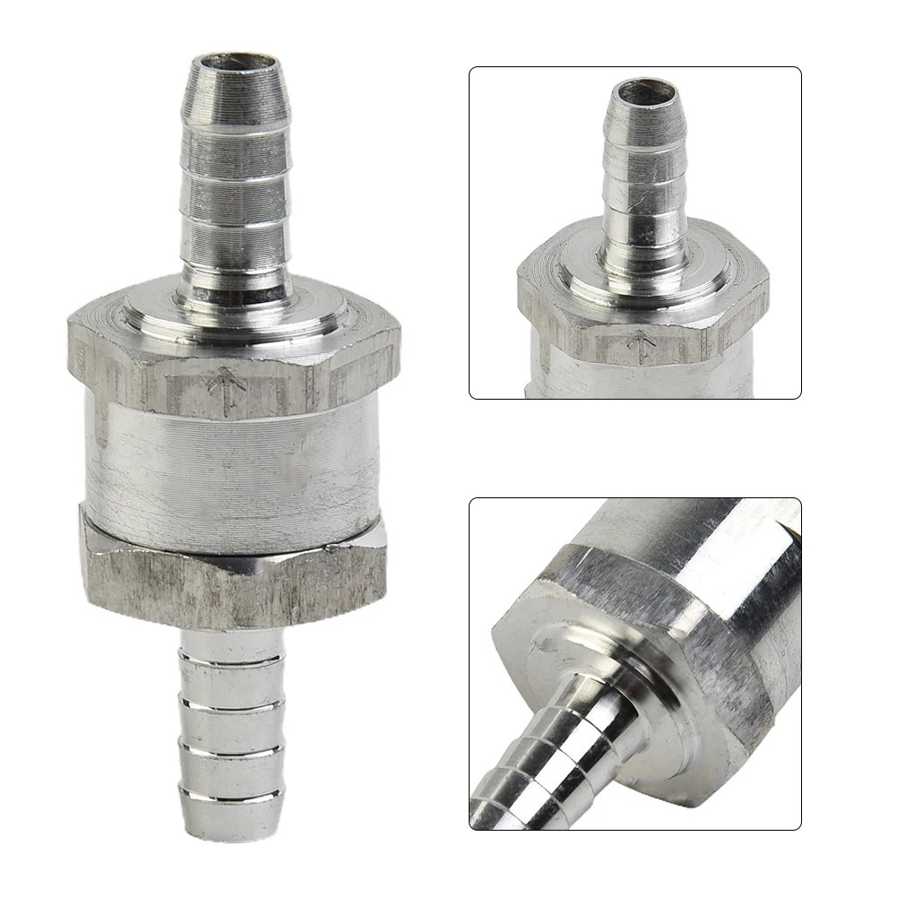 6-12mm geri dönüşsüz vana krom tek yönlü geri dönüşsüz çek valf Auminium yakıt su gazı hava vakum 6mm/8mm/10mm/12mm