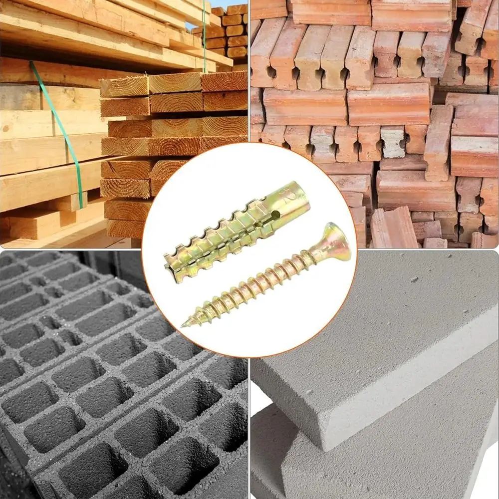 100/150Set M6 M8 أنبوب توسيع معدني الأنابيب الذاتي الحفر الربط المسمار تشكيلة كيت الحفر المكونات منع فضفاض #4