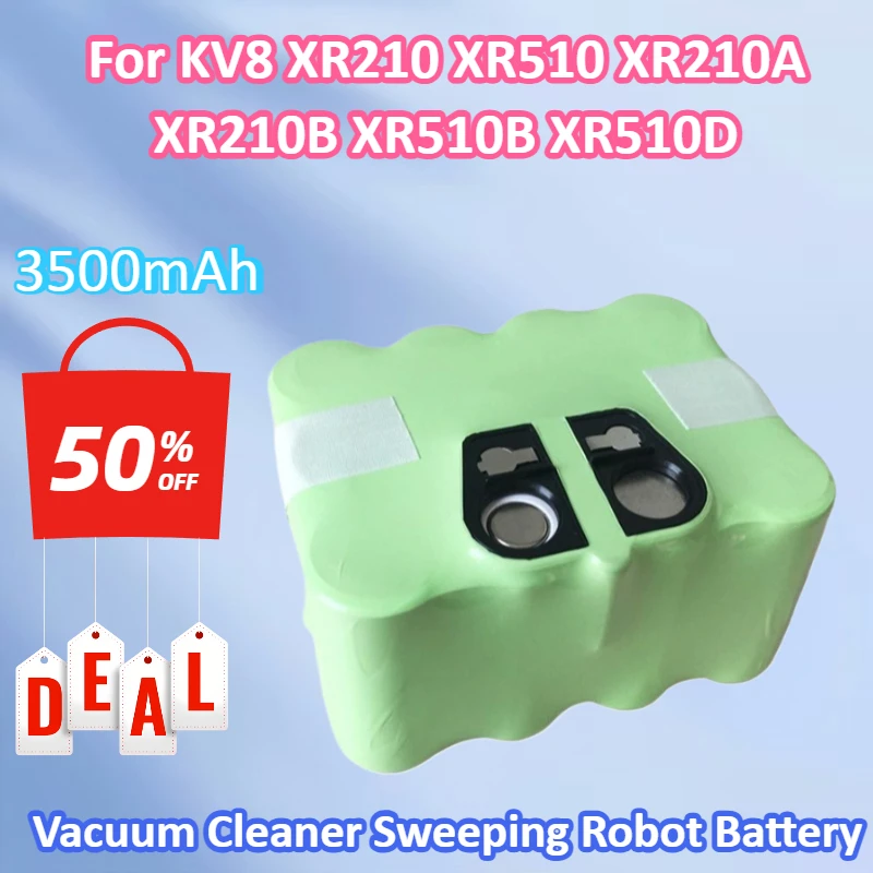 

Brand New 14.4V 3500mAh Battery Pack for KV8 XR210 XR510 XR210A XR210B XR510B XR510D Vacuum Cleaner Sweeping Robot Batteries
