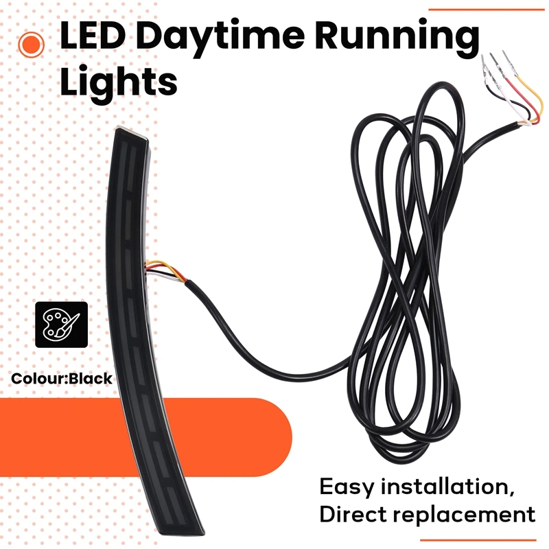 

Z0C-h2PCS LED Daytime Running Light for Honda CR-V CRV 2023 Dynamic Turn Signal Waterproof Car 12V LED