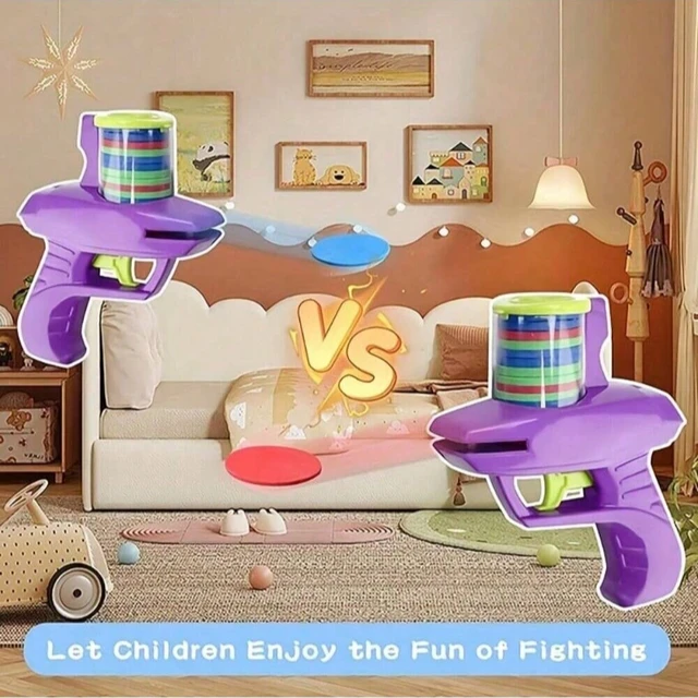 1pc Foam Disc Launcher Flying Disc Handheld Shooter Indoor Shooting Game Outdoor Backyard Toy For Boys And Girls Birthday Gift 6