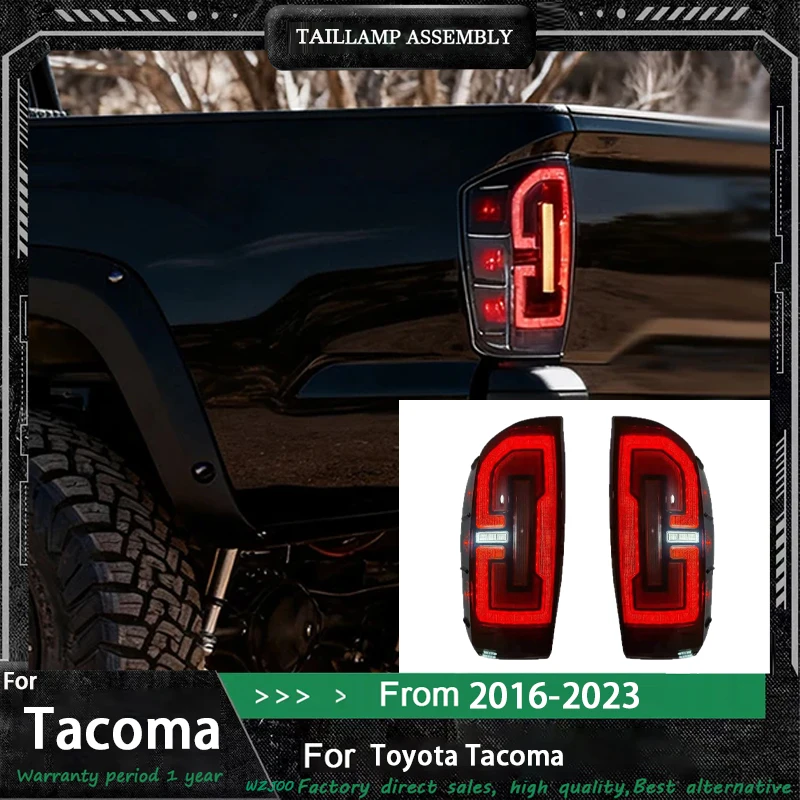 

For Toyota Tacoma 2016-2023 LED Auto Taillights Assembly Upgrade Startup Effect Streamer Turn Light Car Tools Accessories